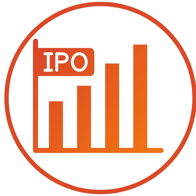 Diseño vectorial Estilo del icono IPO
