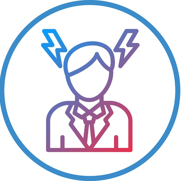 Diseño vectorial Estilo del icono de la ira