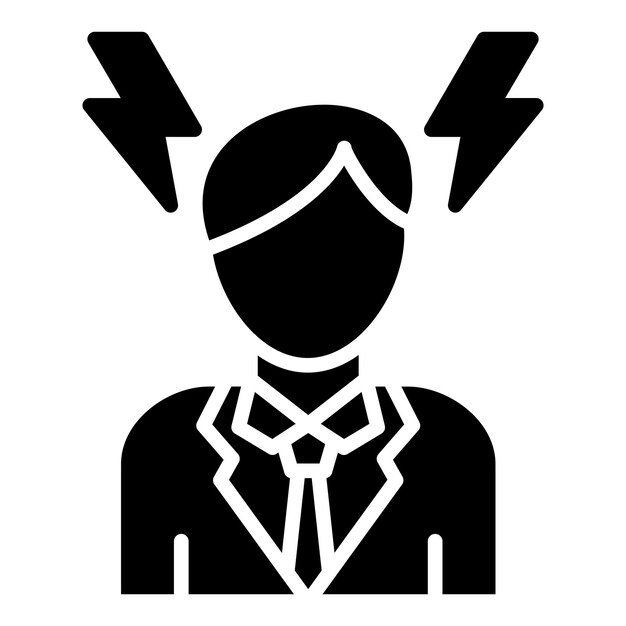 Diseño vectorial Estilo del icono de la ira