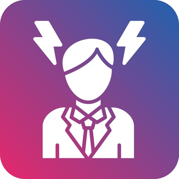 Diseño vectorial Estilo del icono de la ira