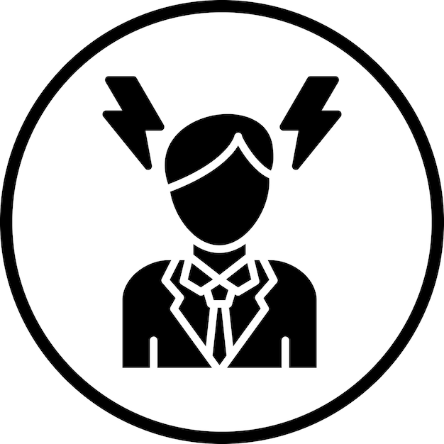 Diseño vectorial Estilo del icono de la ira