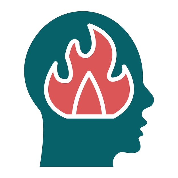 Diseño vectorial Estilo del icono de la ira