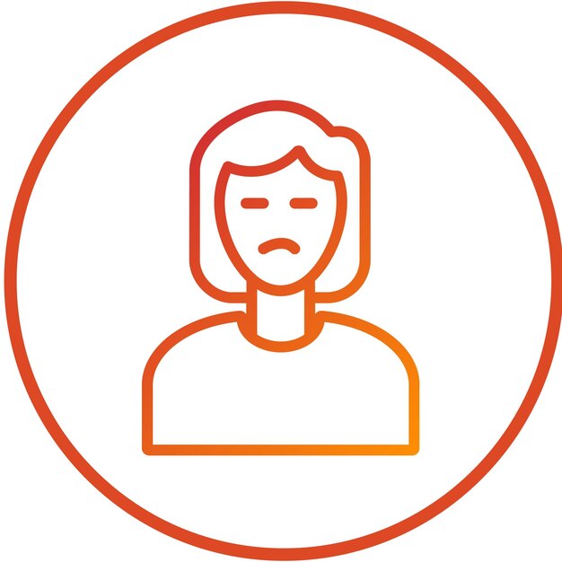 Diseño vectorial Estilo del icono de irritación