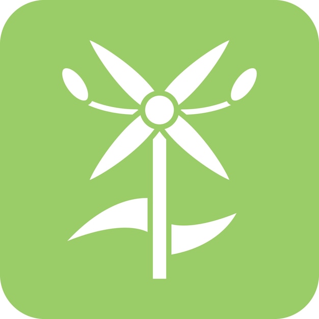 Diseño vectorial Estilo de icono de Ixora