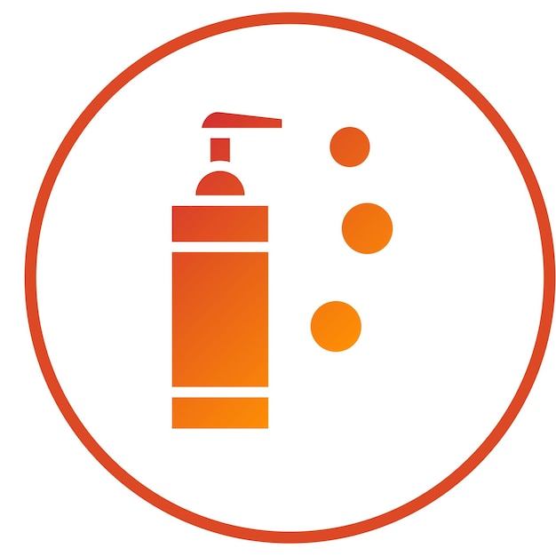 Diseño vectorial Estilo del icono del jabón líquido
