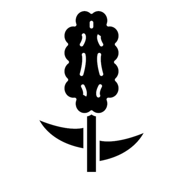 Diseño vectorial de estilo de icono de jacinto