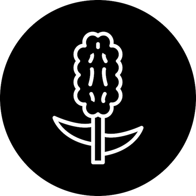 Diseño vectorial de estilo de icono de jacinto