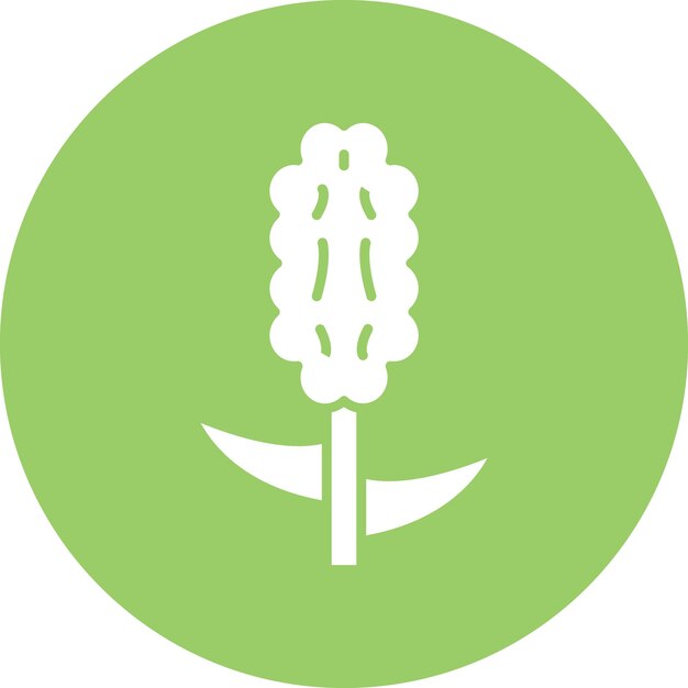 Diseño vectorial de estilo de icono de jacinto