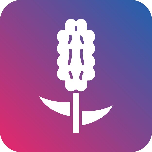 Diseño vectorial de estilo de icono de jacinto