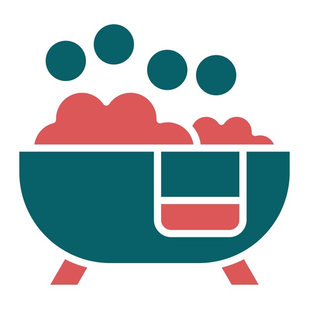 Diseño vectorial de estilo de icono de jacuzzi