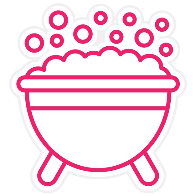 Diseño vectorial de estilo de icono de jacuzzi