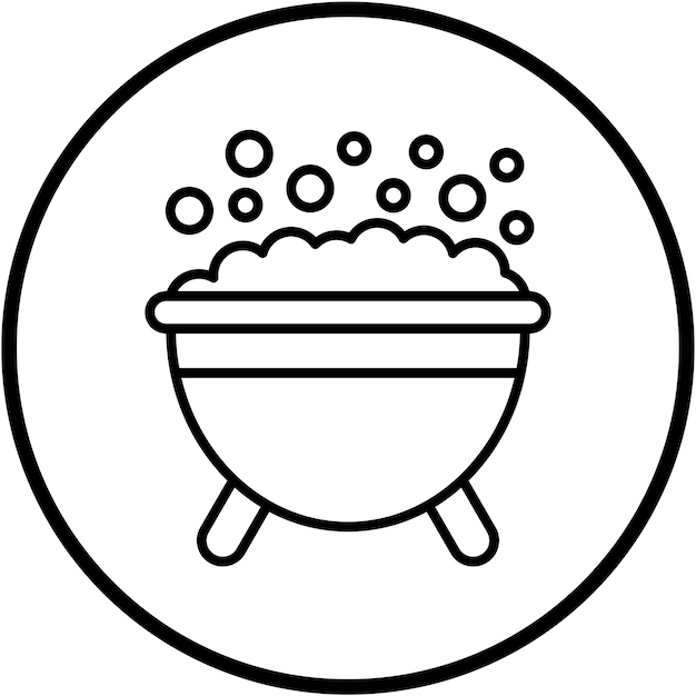 Diseño vectorial de estilo de icono de jacuzzi