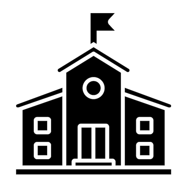 Diseño vectorial Estilo de icono de jardín de infantes