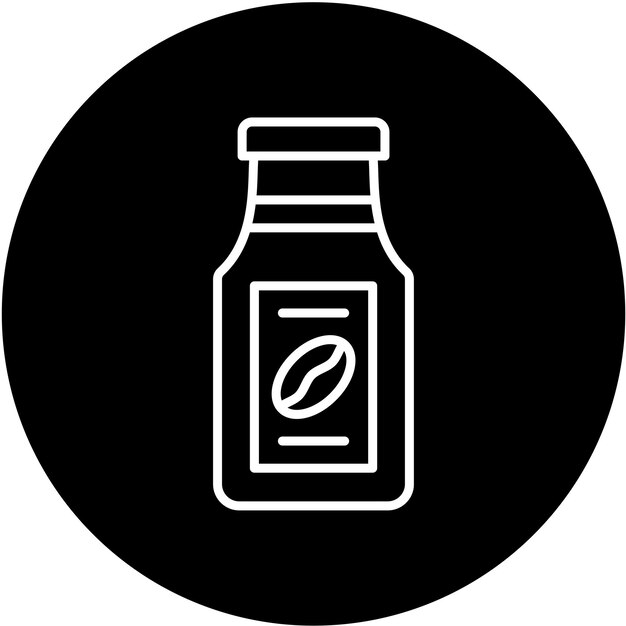 Diseño vectorial Estilo del icono de la jarra de café