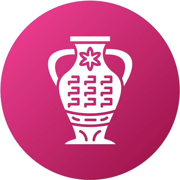 Diseño vectorial Estilo de icono de jarrón antiguo