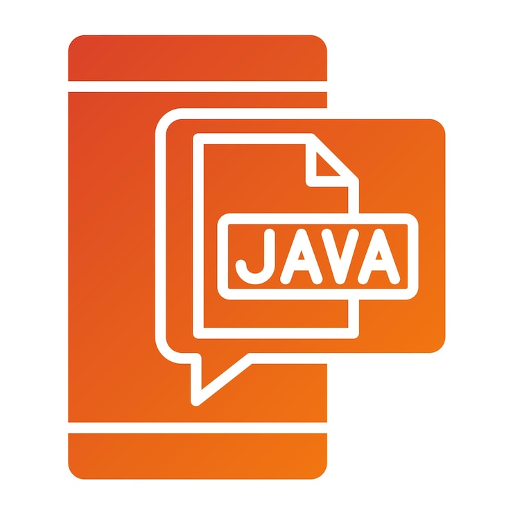 Vector diseño vectorial de estilo de icono java