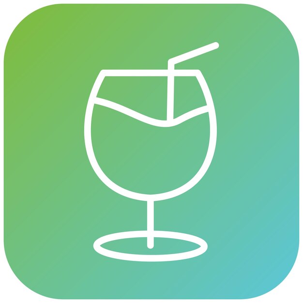 Diseño vectorial Estilo de icono de jerez