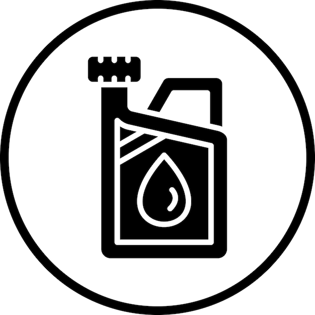 Diseño vectorial Estilo de icono de Jerrycan