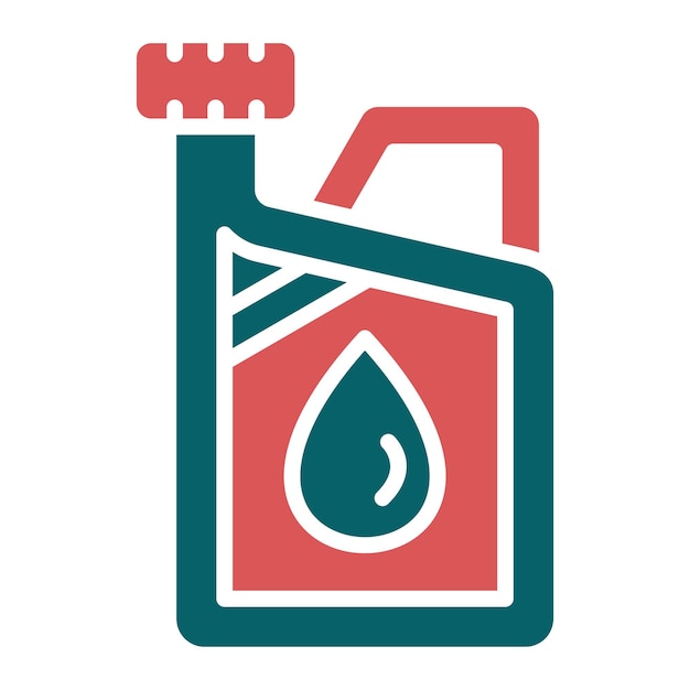Diseño vectorial Estilo de icono de Jerrycan