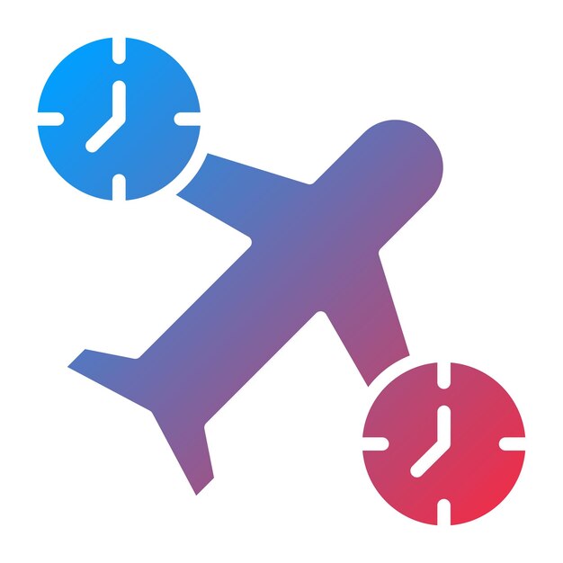 Diseño vectorial Estilo del icono Jet Lag
