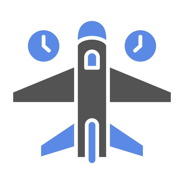 Diseño vectorial Estilo del icono Jet Lag