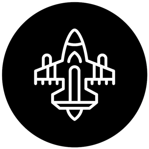 Vector diseño vectorial estilo del icono jet