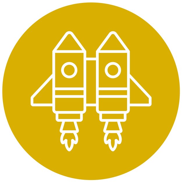 Diseño vectorial Estilo del icono Jetpack