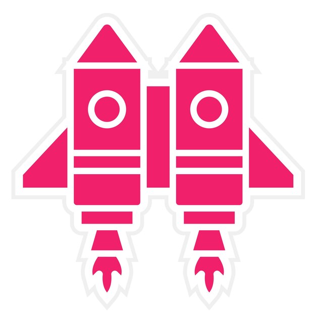 Diseño vectorial Estilo del icono Jetpack