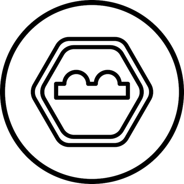 Diseño vectorial Estilo del icono de la joroba