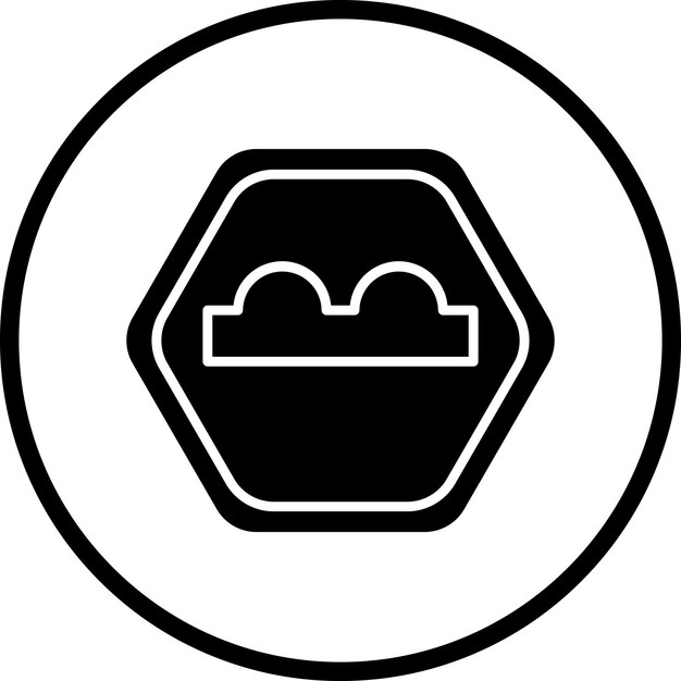 Diseño vectorial Estilo del icono de la joroba