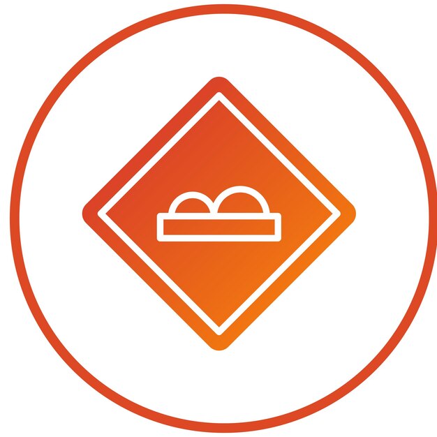 Diseño vectorial Estilo del icono de la joroba