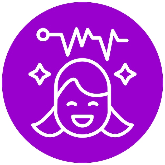 Diseño vectorial estilo de icono Jovial Spark