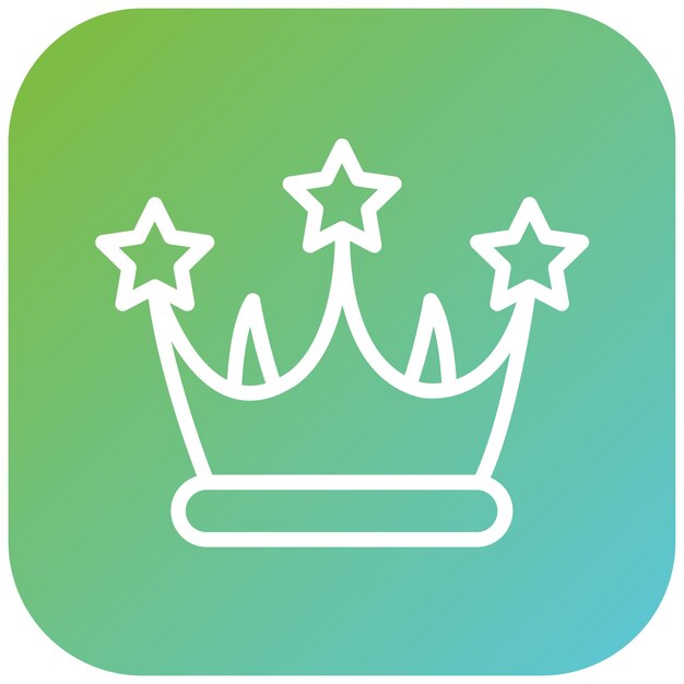Diseño vectorial Estilo del icono de las joyas PetCrown