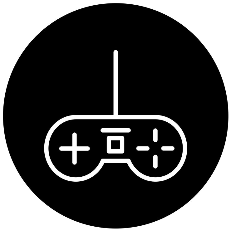Vector diseño vectorial estilo del icono de joypad