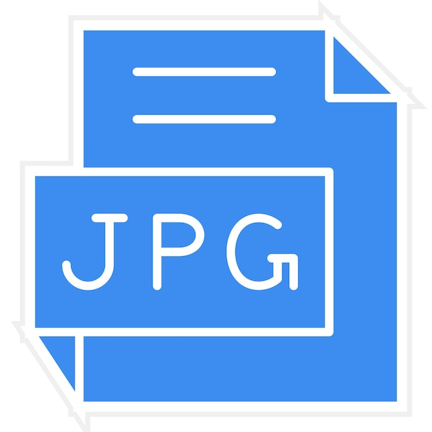 Diseño vectorial estilo de icono JPG