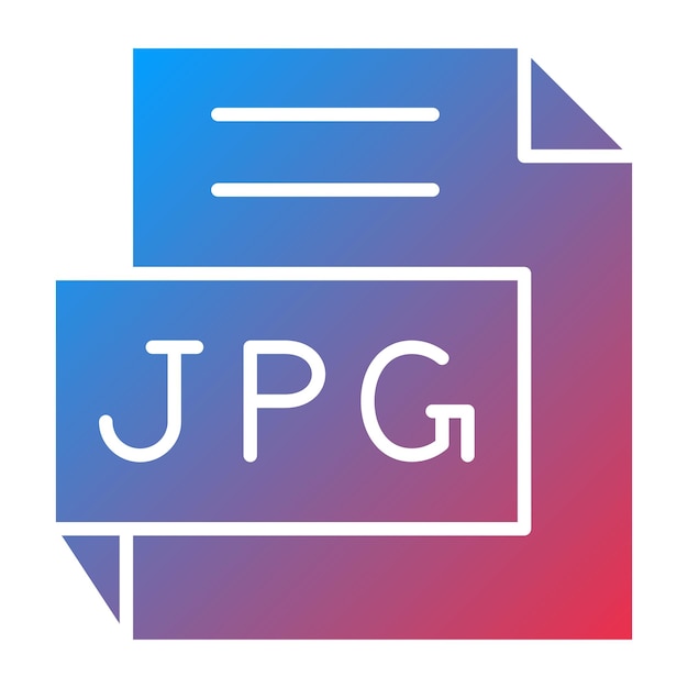 Diseño vectorial estilo de icono JPG