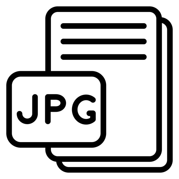 Diseño vectorial estilo de icono JPG