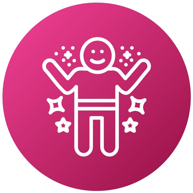 Diseño vectorial Estilo de icono jubilante