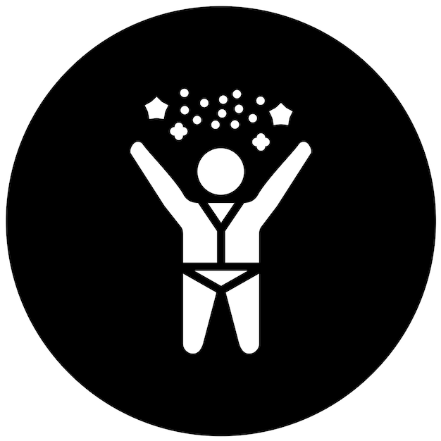 Diseño vectorial Estilo del icono Jubilate