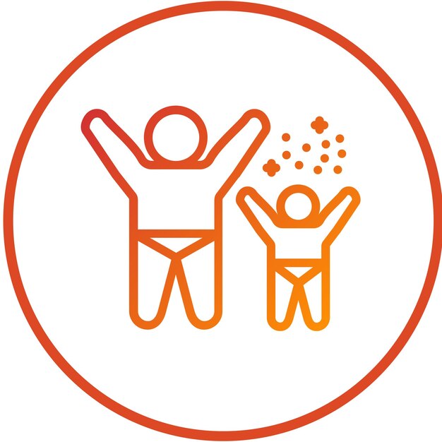 Diseño vectorial Estilo del icono de júbilo