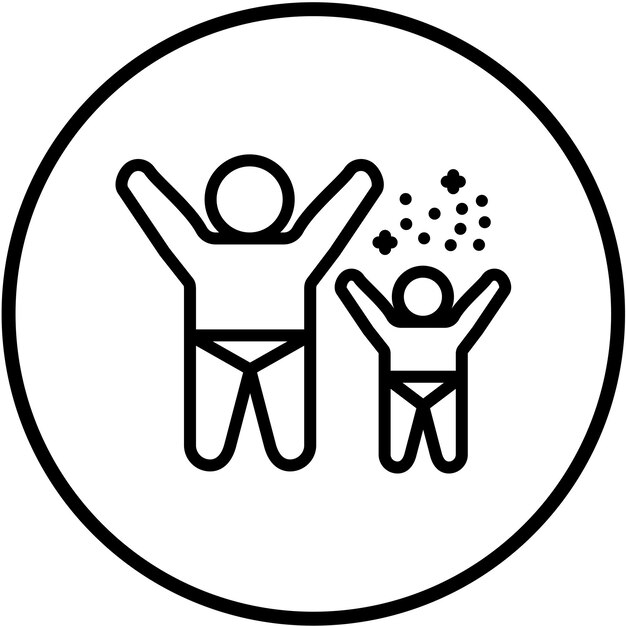 Diseño vectorial Estilo del icono de júbilo