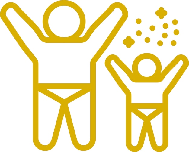 Diseño vectorial Estilo del icono de júbilo