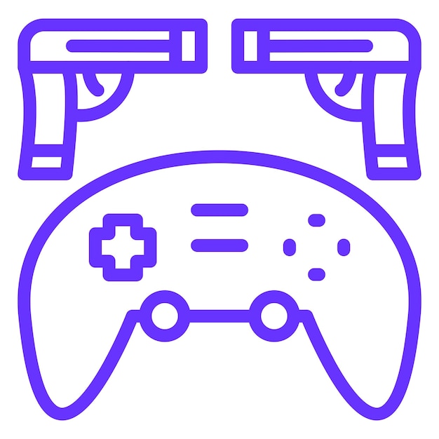 Diseño vectorial Estilo de icono de juego de acción