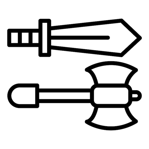 Diseño vectorial Estilo de icono de juego de acción