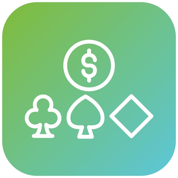 Diseño vectorial Estilo de icono de juego compulsivo