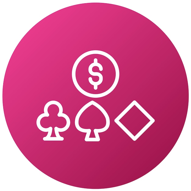 Diseño vectorial Estilo de icono de juego compulsivo