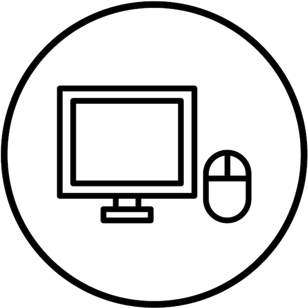 Diseño vectorial Estilo de icono de juego de computadora
