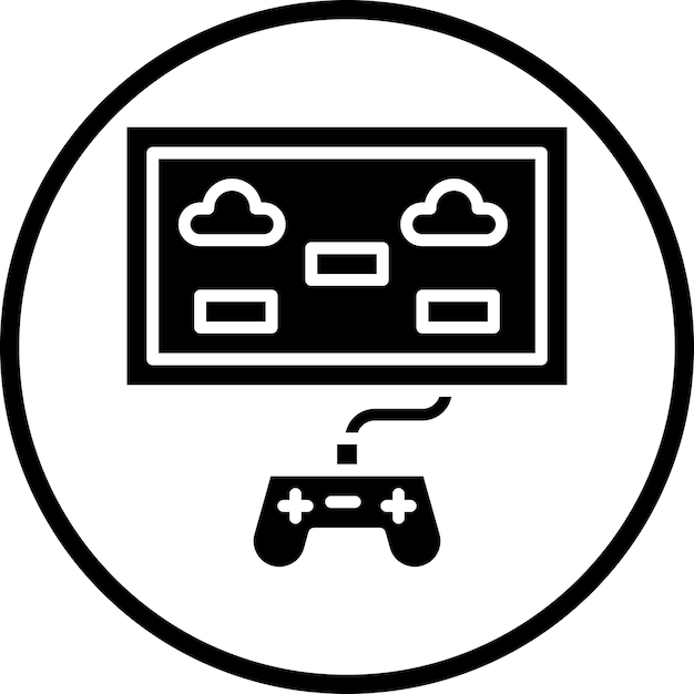 Diseño vectorial Estilo de icono de juego en línea