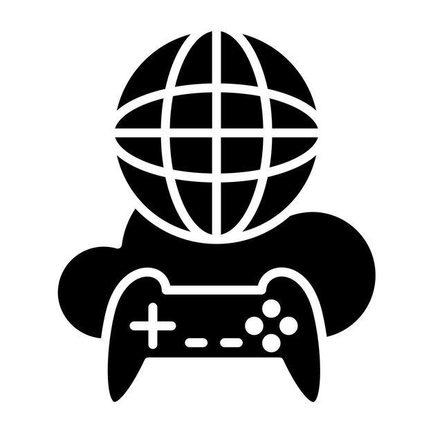 Diseño vectorial Estilo de icono de juego en línea