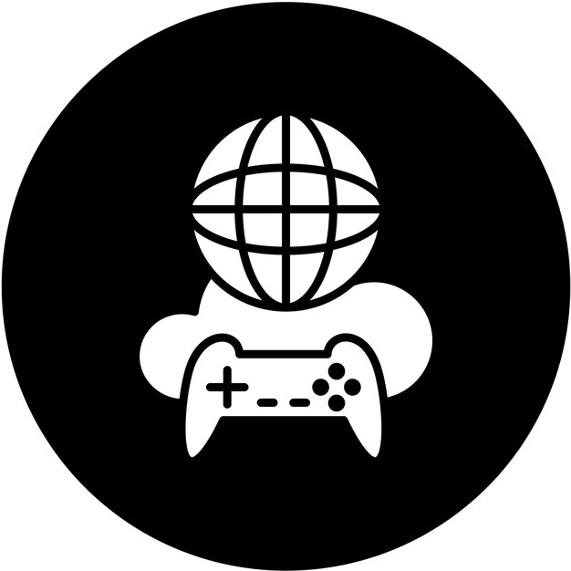 Diseño vectorial Estilo de icono de juego en línea